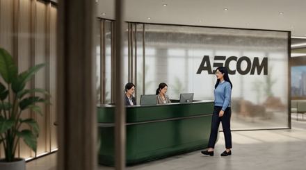Checking in at reception