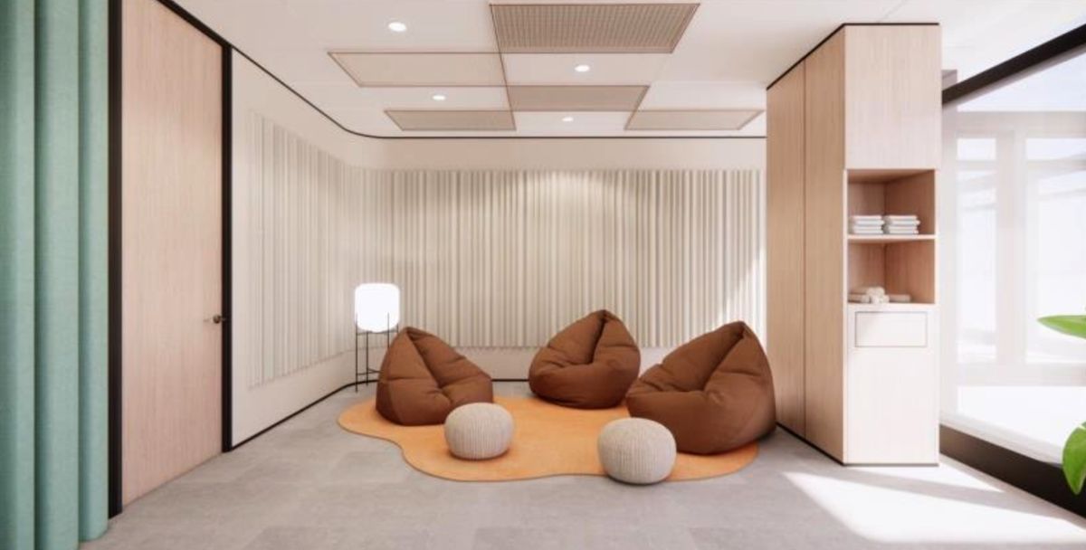Reflection & beanbag corner