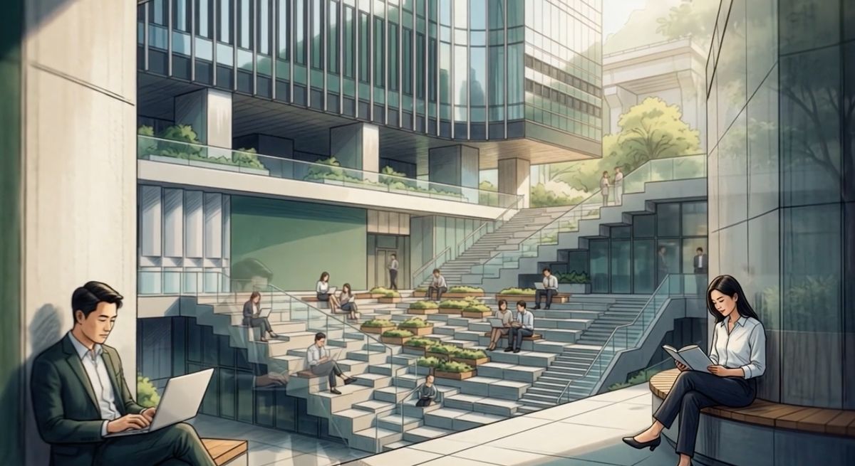 The business garden steps